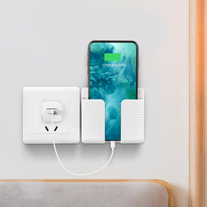 Universal Multifunction Home Mobile Wall Mount Stand Adhesive Phone Charging Holder Bracket Storage Mobile Phone Holders
