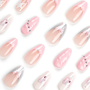 Vente en gros, meilleures ventes, dropshipping : Faux ongles à presser, 24 pièces, <span class=keywords><strong>nude</strong></span>, couvrance totale, transparents - Product Image 4