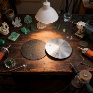Disco Abrasivo de Diamante Industrial con Orificio Empotrado para Pulir Jade, Joyería, Vidrio y Acabado de Superficies de Cerámica OEM - Product Image 1