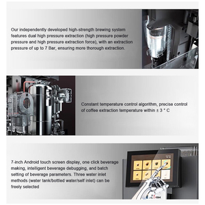 High-Capacity <b>Touch</b> <b>Screen</b> Automatic <b>Coffee</b> <b>Machine</b> All-in-One Espresso <b>Coffee</b> <b>Machine</b> for Office Hotel Use - Product Image 2
