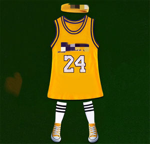 Ventes en gros de maillots de basket-ball pour enfants de haute qualité, robes d'été pour petites filles, robes pour enfants et adultes - Product Image 6