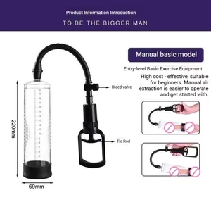 男性用ペニス増大ポンプ サイズM 大人用セックストイ 防水真空ポンプ 男性用オナニートレーナー - Product Image 5