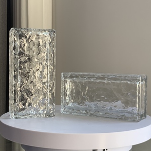 Hohlglas steine Kunden spezifische Großhandel Individuation Klarglas steine für hochwertige dekorative Bausteine Ideal - Product Image 6