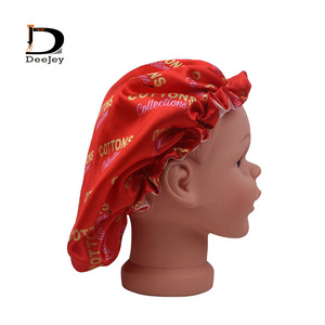 Mũ Ngủ Bằng Lụa Cho Nữ Mũ Trùm Đầu Hai Lớp Mũ Trùm Đầu Bằng Lụa Satin Điều Chỉnh Được Khi Ngủ Tùy Chỉnh Cho Trẻ Em - Product Image 4