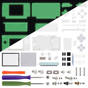 Kit de réparation complet avec design qui brille dans le noir pour la coque de remplacement NDSL avec boutons pour Nintendo DS Lite - Jeux rétro - Product Image 6