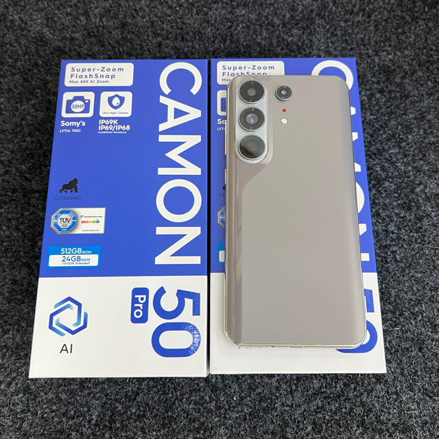 Camon 50 Pro 5G LTE CDMA Smartphone 108MP Camera Deca Core 24GB 512GB 120Hz HD Display Quick Charge
