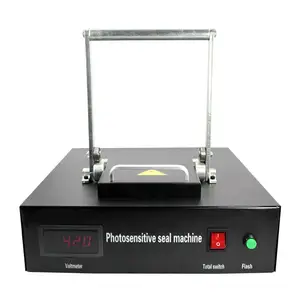 Automatic China photosensitive factory rubber flash self inking digital seal stamp making machine
