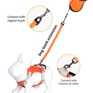 Truelove grosir baru kedatangan nilon anyaman tangan bebas tali hewan peliharaan taktis reflektif diperpanjang Bungee tali penuntun anjing disesuaikan - Product Image 2