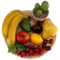 Fruits artificiels personnalisés et réalistes : pomme, banane, raisin, citron, poire – Jouet en forme de fruits pour la décoration de la maison et des fêtes de Noël