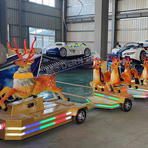 atraer a los niños estilo animal Navidad familia parque de atracciones paseos <span class=keywords><strong>tren</strong></span> sin rieles ciervos para <span class=keywords><strong>la</strong></span> venta - Product Image 4