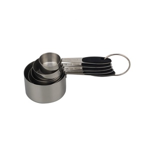 Stainless Steel Measuring Cups, 5 Piece <b>Stackable</b> Measuring Set - Product Image 5
