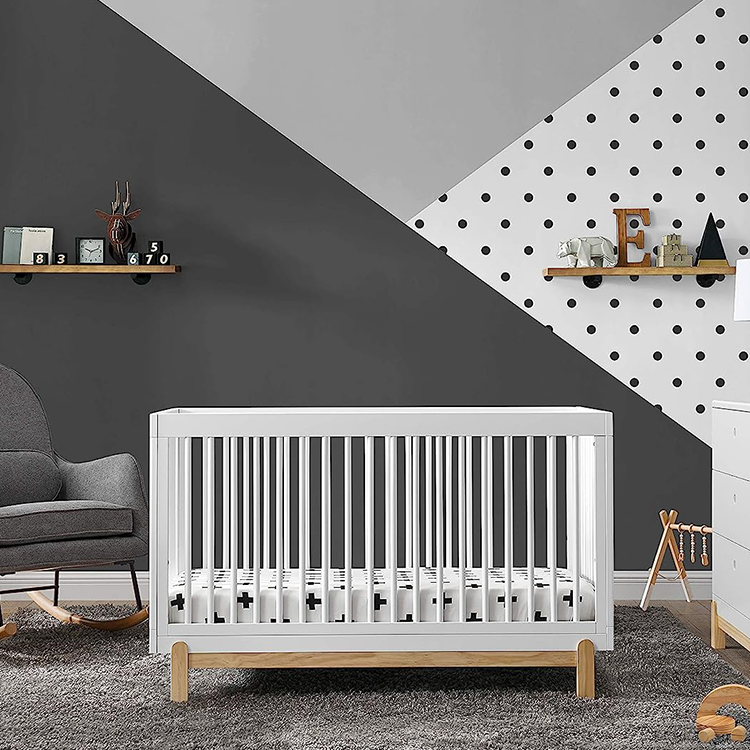 High Quality Baby Wooden Bed Solid