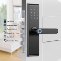 Serrure Intelligente d'Hôtel Tuya TTlock Multi-langues Dernier Modèle avec Affichage NFC et Support pour Porte Intelligente