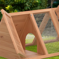 Cage pliable en bois et métal pour animaux de petite taille, niche pour animaux, poulailler, enclos pour lapins, enclos pour cailles, habitat extérieur et intérieur