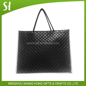 Sac de shopping promotionnel pas cher de la marque SH, modèle SH-LB21 avec logo, sac en PP tissé écologique vert avec corde en coton - Product Image 4