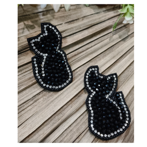 Pendientes Elegantes Hechos a Mano con Cuentas y Detalles Intrincados, Joyería Ligera Perfecta para Colecciones de Diseñadores - Product Image 3