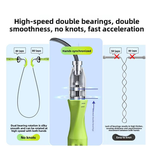 <span class=keywords><strong>Corde</strong></span> <span class=keywords><strong>à</strong></span> <span class=keywords><strong>sauter</strong></span> <span class=keywords><strong>à</strong></span> verrouillage automatique pour examen d'entrée au collège, idéale pour les tests de fitness et la santé des élèves, modèle de compétition. - Product Image 4