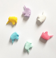 10yds — marqueurs à boire en forme de licorne, 6 pièces, étiquettes de charme pour verre de vin, pour les fêtes Bar, en Silicone