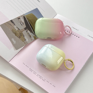 Étui pour écouteurs Apple <span class=keywords><strong>Airpods</strong></span> 2 3 4 <span class=keywords><strong>Pro</strong></span> 2 3, avec couleurs dégradées, finition brillante et douce, pour écouteurs sans fil, housse pour écouteurs, boîte de charge - Product Image 3