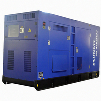 Générateur diesel insonorisé triphasé CA de 100 KVA avec ATS, système de canopée fixe pour alimentation de secours commerciale