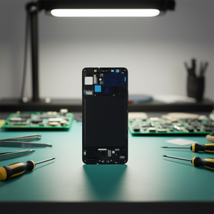 Écran LCD et châssis avant noir de remplacement pour Samsung Galaxy A7 2018 A750F - Product Image 2