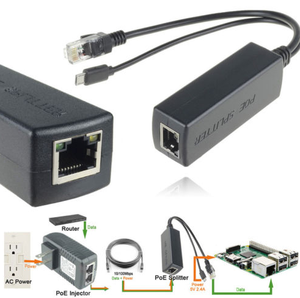 C-Power Type-C 5V PoE Splitter 48V ไปยังอะแดปเตอร์2.4A พร้อมปลั๊ก Micro <span class=keywords><strong>USB</strong></span> สำหรับการเชื่อมต่อสายไฟ802.3Af รับประกัน3ปี - Product Image 5