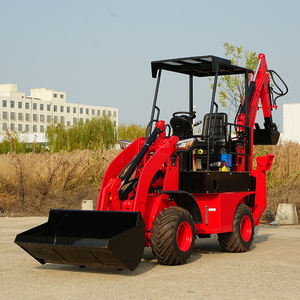 Сертифицированный CE мини-трактор экскаватор-погрузчик мини-трактор с экскаватором и фронтальным погрузчиком - Product Image 2