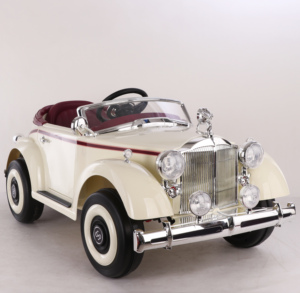 Retro vintage typ Ein-zu-eine <span class=keywords><strong>2</strong></span>,4G Bluetooth fernbedienung kinder elektrische auto für baby. - Product Image 1