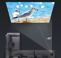 Usine de haute qualité Mini Smart DLP Projecteur de film portable extérieur Projecteurs vidéo Android sans fil 4K