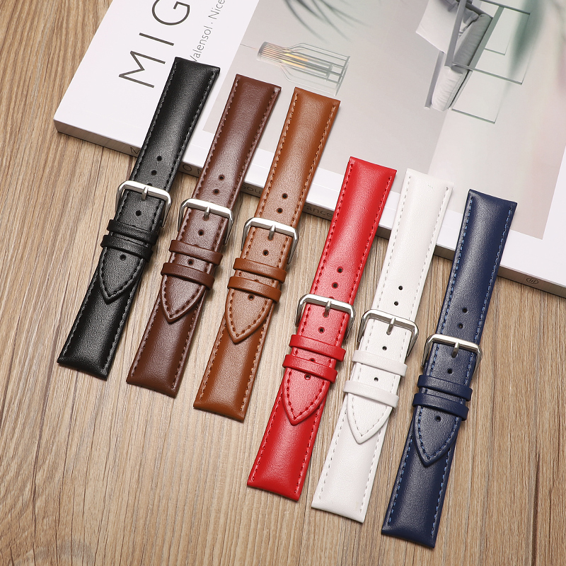 Direct Sale Genuine Leather CHARM Watch Strap Needle Plain Patterns Pin Buckle Six Colors Available for GT23 for