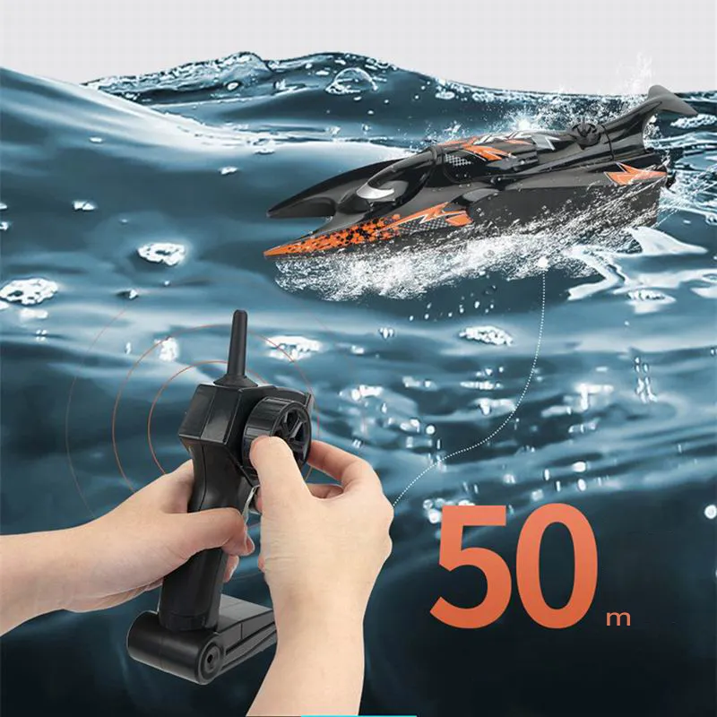 Lobster Shape 2.4G Remote Control Boat Cool Tech Styling RC Boat Children's Gifts Radio Control Toys Electric Rc Speedboat