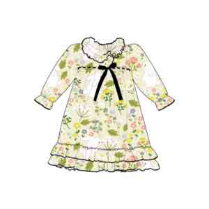 Qingli OEM tarifs gratuits petites filles Maxi robe vêtements <span class=keywords><strong>de</strong></span> <span class=keywords><strong>nuit</strong></span> chemises <span class=keywords><strong>de</strong></span> <span class=keywords><strong>nuit</strong></span> lait soie tissu Moo Moo <span class=keywords><strong>chemise</strong></span> <span class=keywords><strong>de</strong></span> <span class=keywords><strong>nuit</strong></span> - Product Image 2