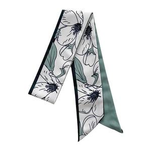 Franse Mode Koreaanse Stijl Lange Zijden Sjaal Haarband Kinderen 2024 Nieuwe Weven Haar Touw Strik Lint Stropdas Party Gebruik - Product Image 1