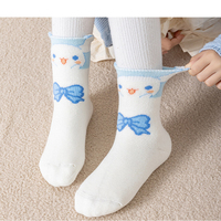 Chaussettes de compression en coton pour jeunes, motif léopard, brodées sur mesure, jacquard imprimé, écologiques, pour le tennis, l'athlétisme et la course à pied