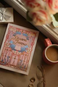 สมุดบันทึกปกแข็งลายทอง LABON Angel Reading Journal ขนาด A5 สำหรับจดบันทึก รีวิว และบันทึกประจำวัน กระดาษกันน้ำหมึก สำหรับคนรักหนังสือ - Product Image 2