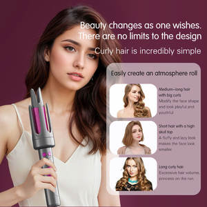 Fer à Boucler Professionnel en Céramique à Baril Long, Portable, Électrique, Rotatif Automatique, à Bouclage Rapide, avec LED, pour Usage Domestique - Offre Spéciale - Product Image 4