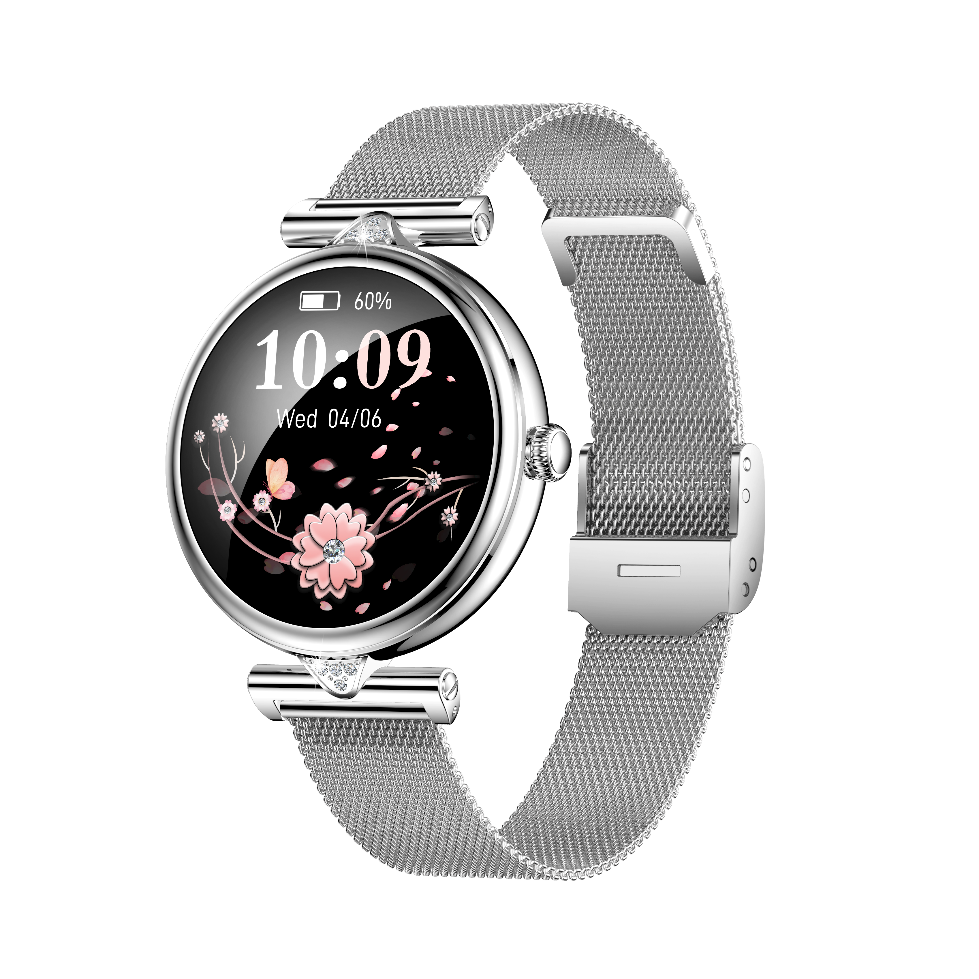 silver milan+silicone strap