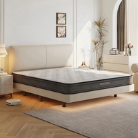 Matelas d'hôtel hypoallergénique abordable-Mousse à mémoire de forme et ressort de poche hybride pour une durabilité maximale emballage sous vide en rouleaux