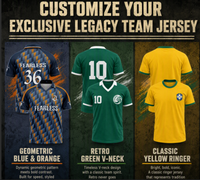 Vente en gros usine – Maillot de football rétro vintage classique, T-shirt de football sublimé style streetwear, Tenue de football vintage