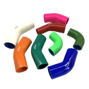 Heat Resistant Flexible 30 / 45 / 90 / 135 / 180 Degree Elbow Reducer Silicone Hose