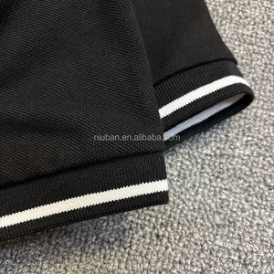 Camiseta de Alta Calidad, 100% Algodón Grueso, Camisetas Bordadas para Hombre, Polo - Product Image 3