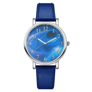 Moda cielo estrellado 12 Constelaciones cinturón impermeable estudiante cuarzo nuevo reloj de pareja al por mayor - Product Image 1