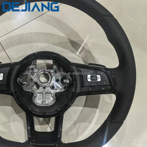 Volante de Cuero Perforado para Accesorios Volkswagen VW Golf 5 6 <span class=keywords><strong>MK6</strong></span>/MK7/MK8 Golf 7 <span class=keywords><strong>MK6</strong></span> <span class=keywords><strong>GTI</strong></span> Jetta Passat B8 <span class=keywords><strong>Polo</strong></span> Negro - Product Image 4