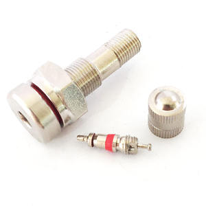 Tige de valve en laiton pour camion et <span class=keywords><strong>bus</strong></span>, accessoires avec valve sans chambre à air à compression nickelée TR542 - Product Image 2