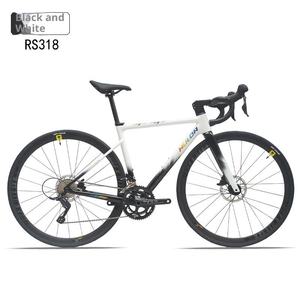 Vélo de route 700C entièrement en carbone à 24 vitesses avec changement de vitesse électronique, frein à disque hydraulique, axe traversant - Product Image 3