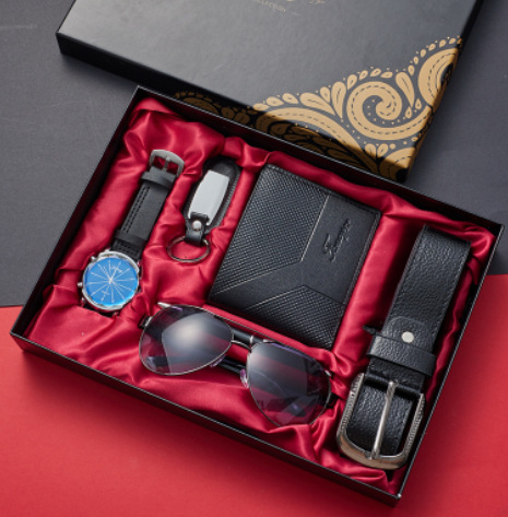 Sunglasses+ Wallet +Watch +Belt+Keychain