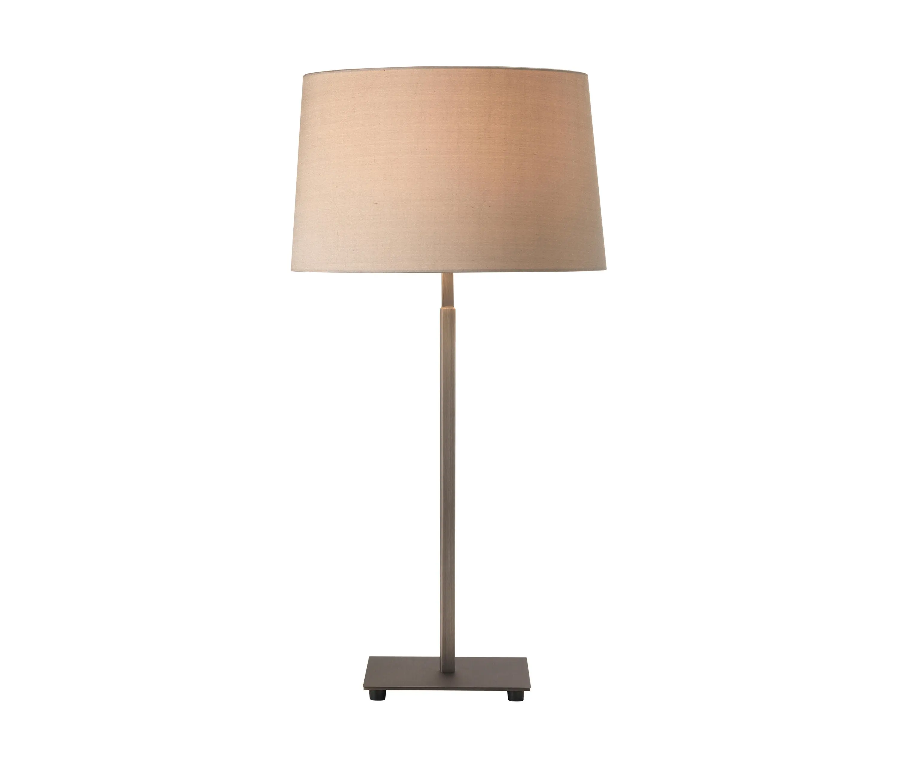 מכירה חמה מנורת שולחן מודרנית עם נורת לד, מנורות מתכת עומדות 59 אינץ' עם אהיל תלוי לסלון בגימור ברונזה
