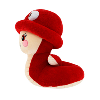 Festival Memorial peluche serpent rouge jouets enfant en bas âge doux étreint zodiaque serpent farce animaux torsion danse poupée pour l'heure du coucher