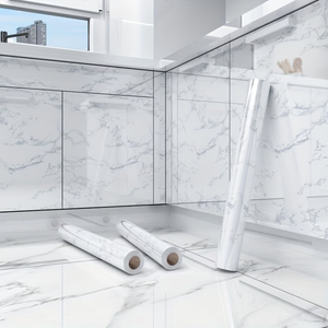 <span class=keywords><strong>Carta</strong></span> <span class=keywords><strong>da</strong></span> <span class=keywords><strong>Parati</strong></span> Autoadesiva per <span class=keywords><strong>Cucina</strong></span>, Adesivo Resistente all'Olio, Impermeabile e Resistente alle Alte Temperature <span class=keywords><strong>con</strong></span> Design Effetto Marmo - Product Image 3