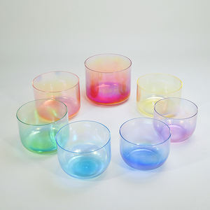 Concepteur de bol chantant en cristal de quartz clair personnalisé belle couleur thérapie <span class=keywords><strong>quantique</strong></span> à la lumière cosmique guérison sonore améliorée - Product Image 6